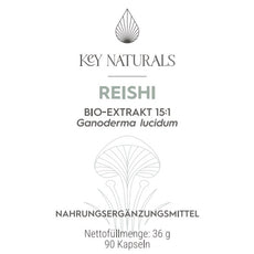 Extracto ecológico de Reishi en cápsulas