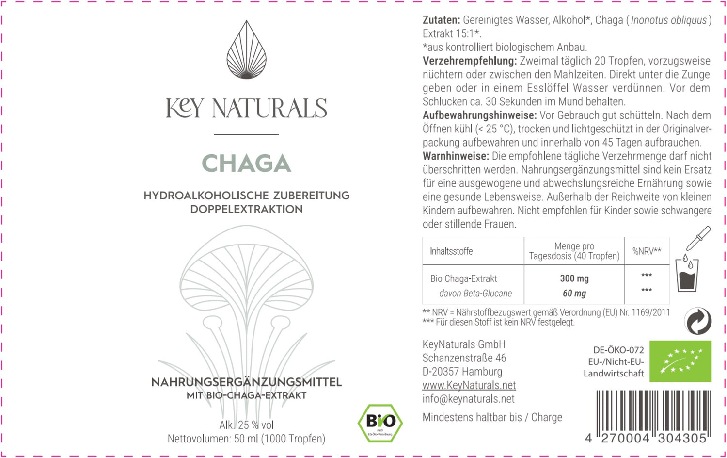 Bio Chaga Flüssigextrakt