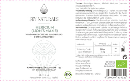 Bio Hericium Flüssigextrakt
