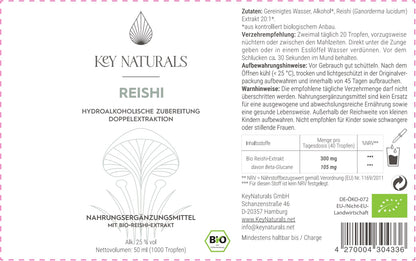 Bio Reishi Flüssigextrakt